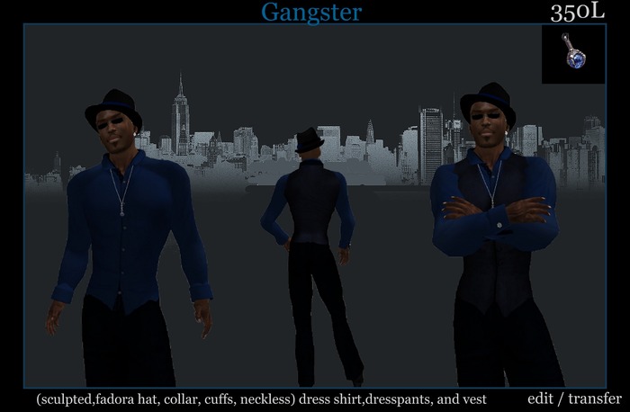 Second Life Marketplace - Gangster blue